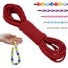 LEREATI Filo Elastico per Braccialetti Resistente 2.5mm x 5m Cordino Elastico Fili per Braccialetti, Cordoncino per Collane, Filo Elastico per Cucire Fai da Te Perline (Rosso)