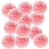 PATIKIL 30cm Pompon Carta Velina, 12Pz Fiori di Carta Pom Poms Decorativi Colorati per Matrimoni Addio Nubilato Compleanno Decorazioni Sfondo, Rosa Chiaro