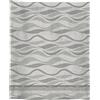Laura Biagiotti Home Caldo Plaid in Micropile 210x240 - Coperta Invernale in morbido Pile Aralia Grigio Avio