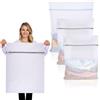 Dntorx 3 reti per biancheria, grandi, riutilizzabili, per lavatrice, con chiusura lampo, per camicie, maglioni, cappotti, pantaloni (XL 50 x 60 cm, XXL 60 x 80 cm, XXXL 90 x 110 cm)