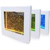 Playlearn Luce sensoriale quadrata da 22 cm, riempita di glitter, per camera sensoriale dei bambini, luce LED che cambia colore, luce infinita portatile, azionata tramite USB, luce notturna da