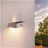 Ledvion - Lampada Solare LED Moderna da Parete, 3W, 3000K, IP65, Bianca, 220 Lumen, con Sensore di Movimento, Energia Solare, Efficienza Energetica & Resistente alle Intemperie