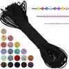 LEREATI Filo Elastico per Braccialetti Resistente, Cordoncino Elastico 1mm x 20m Elastici Braccialetti Cordino Elastico, Filo Nylon per Collane Perline Braccialetti Fai da Te Cucire (Nero)