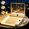 TDTOD Lampada Libro Piatta, Luce per Libri a LED Intelligente, Portatile Lampada da Lettura Con Timer e Luci a 3 Colori, Ricaricabile Lampada Lettura a Pannello per la Lettura Notturna