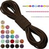 LEREATI Filo Elastico per Braccialetti Resistente, Cordoncino Elastico 3mm x 5m Elastici Braccialetti Cordino Elastico, Filo Nylon per Collane Perline Braccialetti Fai da Te Cucire (Caffè)