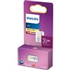 Philips LED Capsula LED Philips trasparente - 20 W - G4 - luce bianca calda - 2 pezzi