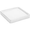 Feridras Cuba Portasapone, Bianco, 2x12x12 cm