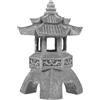 BESPORTBLE Lampada da giardino giapponese Zen a energia solare, resistente alle intemperie, scultura decorativa per esterni, lampada solare per sentieri e paesaggi