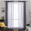 MIULEE Tende Trasparenti Con Passanti Morbidi Finestre per Salotto Eleganti Soggiorno per Camera da Letto e Tende Cameretta Bambini 2 Pannelli 140x215cm Viola Chiara