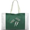 Bonamaison Borsa Tote Stampata 100% Cotone, Borsa Della Spesa Riutilizzabile, Borsa Della Spesa, Lavabile in Lavatrice, Ecologica, Borsa in Tela Con Manici, 50X40 Cm - Progettata E Prodotta in Turchia