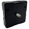 Dans Clock Shop Standard UTS - Movimento per orologio tedesco Euroshaft IEC R6+, colore nero, ricambio adatto per Junghans (albero da 13 mm, quadranti fino a 2-4 mm di spessore)