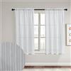 GYROHOME Tenda da finestra in voile trasparente, a strisce bianche, filtrante per la luce del sole, protegge la privacy, per soggiorno, camera da letto, patio, 1 pannello, tasca per asta, 100 x 250 cm