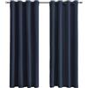 Tenger Home Tende per Interni,Tende Camera da Letto,Tenda oscurante per camera da letto con occhielli, 2 pezzo (120 x 120 cm, Blu Navy