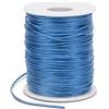 LEREATI Filo Nylon per Braccialetti 1.5mm x 100m Cordoncino Natalizio Cordone di Raso, Cordino per Borse Uncinetto, la Creazione di Gioielli, Fai da Te, Collane, Perline (Blu Lago)