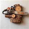 OOEREWGF Regalo di orologio a parete a tema di motosega per gli uomini papà, stampa piatta 2D personalizzata a forma di motosega orologio a parete appeso decorazione della casa
