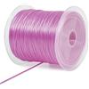 LEREATI Filo Elastico per Braccialetti, Filo Nylon per Braccialetti Fili di Plastica Cordoncino Cordino Elastico per Braccialetti, Perline, Collane, Fai da Te Artigianali (Rosa)