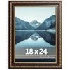 Victor cornice portafoto "Chagall" nero oro 18x24 cm - stile barocco vintage - vetro vero - adatta per certificati - decorazione per la casa