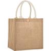 Eleeonora Borse Juta da Rivestire,Borsa di Iuta Riutilizzabile,Borsa della Spesa in Juta,Borsa della Spesa in Iuta,Impermeabile,Portatile,Pieghevole,per Picnic,Viaggi,Spiaggia E Tutti I Giorni