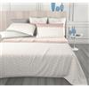 Clara Home Milano Completo Letto in Puro Cotone, Morbido e Traspirante, Misure Maxi, Lenzuolo Sopra, Lenzuolo Sotto e Federe, made in Italy. (Bounce Rosa, Matrimoniale 2 Piazze)