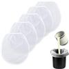 XIHIRCD 5pz Sacchetti per Filtro per Vernice, 1 Galloni Sacchetto per Vernice Bianco con Apertura Superiore Elastica Paint Strainer Bags per Coltura Idroponica da Giardinaggio con Vernici