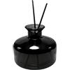 QUUPY Flacone per diffusore in Vetro Riutilizzabile Vuoto da 200 ml Contenitore Rotondo per aromaterapia Contenitore per profumi Accessori per fragranze