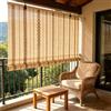 HFDASUENT 90x140cm Tenda a Rullo Bambù Naturale Oscuramento 50%, Tendina Filtrante per Camera Letto Soggiorno Balcone, per Filtrare la Luce senza Buio Totale,Regolazione Manuale con Cordino