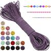 LEREATI Filo Elastico per Braccialetti Resistente, Cordoncino Elastico 1mm x 20m Elastici Braccialetti Cordino Elastico, Filo Nylon per Collane Perline Braccialetti Fai da Te Cucire (Fucsia)
