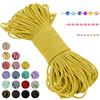 LEREATI Filo Elastico per Braccialetti Resistente, Cordoncino Elastico 2mm x 20m Elastici Braccialetti Cordino Elastico, Filo Nylon per Collane Perline Braccialetti Fai da Te Cucire (Giallo Brillante)