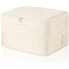 Aurobest Organizzatore Autocompressivo Salvaspazio Ultra, 52*42*60cm Sacchi Stoccaggio Compressibili Portatili, Borse Compressione Imballaggi Viaggio, Sacchetti Salvaspazio per Vestiti, Trapunte,Coperte(Beige)