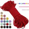 LEREATI Filo Elastico per Braccialetti Resistente, Cordoncino Elastico 2mm x 20m Elastici Braccialetti Cordino Elastico, Filo Nylon per Collane Perline Braccialetti Fai da Te Cucire (Rosso)
