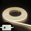 STHomedeco Striscia LED COB 220V da Esterno IP65 Dimmerabile (3000K, 2m Dimmabile) | 780 lm/m, 240 LED/m e luce a 180°; adesiva, flessibile e tagliabile ogni 10 cm per cucina, camera, soffitto e giardino.