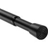 HAOYUNTE Asta per tenda da doccia nera Asta per tenda estensibile 68-100 cm Asta per tenda da doccia Tiranti per tende Asta per tenda da doccia estensibile Asta per tenda telescopica Senza foratura pe