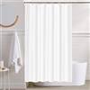 LUKDUNG 120x180 Tenda da bagno in poliestere, Tenda da doccia anti-muffa per bagno, Tenda per vasca da bagno e doccia in tessuto impermeabile lavabile, Tenda da doccia con 8 ganci