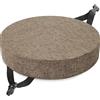 Generico Cuscini Sedie Rotondi Memory Foam, Cuscino Sgabello Bar Antiscivolo con Lacci e Fodera Lavabile, Coprisedia Tondo per Cucina Sala da Pranzo Bistrot, Misure 30-50cm(Caffè leggero,50x50x5cm)
