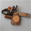 OOEREWGF Regalo di orologio a parete a tema di motosega per gli uomini papà, stampa piatta 2D personalizzata a forma di motosega orologio a parete appeso decorazione della casa