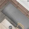 Comart - Tappeto Cucina Manhattan - Impermeabile - Antiscivolo - Antimacchia - PVC Intrecciato - Passatoia Effetto Metallico Cangiante - per Corridoio, Cucina e Bagno - Iron Grey - 50x240 cm