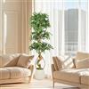 YORFULL Piante Finte Grandi, Albero di Baniano Pianta Finta Alta da 180 CM, Piante Finte Che Sembrano Vere, Piante Artificiali Adatte per Interno, Esterno, Casa, Ufficio, Giardino, Decorazione