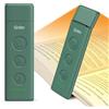 Gritin Luce per Lettura Libri a Letto Ricaricabile, 7 LED Luce Lampada da Lettura per Libro con Clip, 3 Temperature Colore, 5 Luminosità & Oscuramento Continuo per Libro Notturna-Verde Scuro
