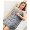Cottonblue Coperta Sovrapponibile Ponderata 3,2 kg, Soffice Coperta di Velluto di Cristallo di Lusso per Adulti, Piccola Coperta Ponderata per Rilassamento, Sonno, Viaggio, Grigia, 74 cm x 61 cm
