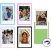 HIYQIN 5 Cornici Fotografiche Magnetiche per Pellicola Instax Mini, Display Foto 2x3 Pollici Cornici Magnetiche da Frigorifero per Fujifilm Instax Mini 13 41 EVO LiPlay/LiPlay+ 12 11 - Colorato