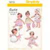 Simplicity Simplcity 1813Vestito per Bambini & Separati, Carta, Bianco, A (XXS-XS-S-M-L)