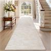 TEHWDAIYOU Tappeto Runner per Corridoio Tappeto Cucina Passatoia Antiscivolo Lavabile 90 x 200 cm Tappeto Corridoio Tappeti Runner Passatoia Tappetino per Soggiorno Entrata Ingresso Beige