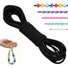 LEREATI Filo Elastico per Braccialetti Resistente 2.5mm x 5m Cordino Elastico Fili per Braccialetti, Cordoncino per Collane, Filo Elastico per Cucire Fai da Te Perline (Nero)