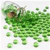 ginojex Perline di vetro da 0,5 kg, riempitivo per vasi, acquario, ghiaia, decorazione piatta, marmi di vetro, gemme, ciottoli, rocce, decorazione per la casa, colore: verde