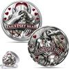 Generico Moneta commemorativa Testa e Croce, Monete Divertenti Testa e Croce, gettone Portafortuna bifacciale, Moneta Umoristica Testa e Croce, Regalo Romantico, Scherzo per San Valentino (1 PC,A)
