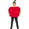 Funidelia | Costume da Mela per Bambina e Bambino Taglia 7-12 Anni Frutta, Cibo - Rosso