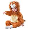 Doladola Costume Outfit per Bambino, Pigiama per Neonati, Costume per Bambino/Bambina, Abbigliamento per Giocare e per la Casa (leone, 2-3 anni)