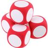 DOITOOL Dadi Cancellabili a Secco, 4 Pezzi di Dadi Giganti in Schiuma Scrivibili, Oggetti di Gioco Cancellabili a Secco, Giochi Educativi, Oggetti Didattici per La Casa E La Classe - 2,36 X 2,36 X