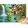 JWNDFKPVXZGL Giraffa Cartone Puzzle 1000 Pezzi Carta per Adulti Rana Foresta Puzzle per Famiglia Decorazione Casa Relax Regalo Attenzione 38x26cm/1000pcs