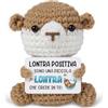 Apjielop Regalo Donna Uomo, Regali Amica Compleanno - Lontra Lavorata All'uncinetto, Regalo Compleanno Donna, Regali Migliore Amica, Fidanzata, Sorella, Mamma, Collega, Coppia.